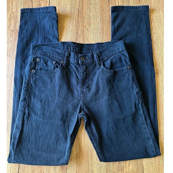Levi's 511 Slim Fit Black Jeans Size 29x32 - Picture 1 of 6